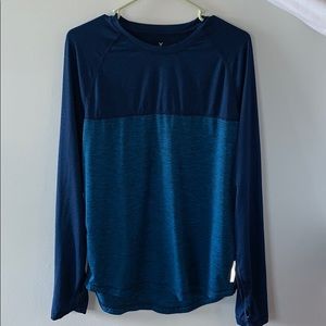 Men’s blue American Eagle dri-fit short. Size L.